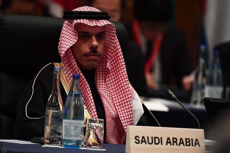 Saudi Arabia's Foreign Minister Prince Faisal bin Farhan bin Abdullah Al Saud.
