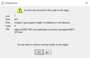 Set Quickbooks Script Error