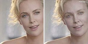 charlize theron without makeup