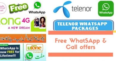 Coronvirus lockdown free Whatsapp and Call packages by ufone telenor zong