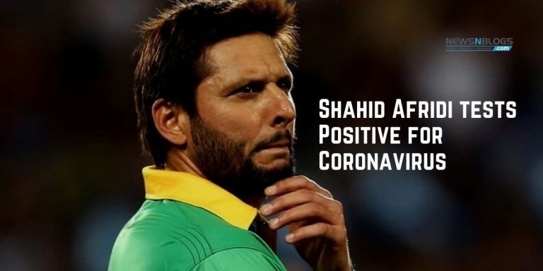Shahid Afridi tests Positive for Coronavirus