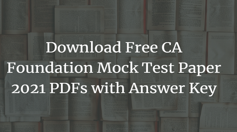 CA-Foundation-Mock-Test-Paper