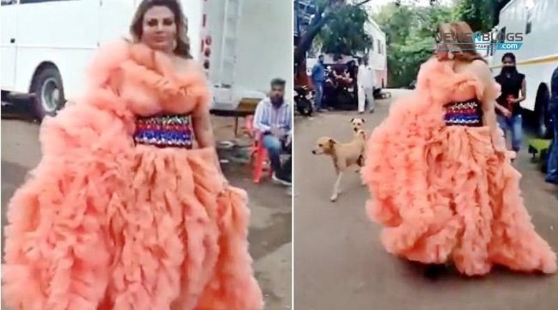 Viral Video: Street Dogs Chased Rakhi Sawant While Entering Bigg Boss House