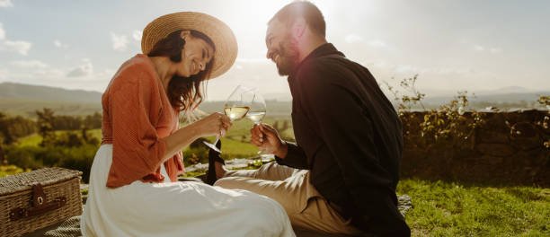 Couple on a romantic Margarert River Wine Tour