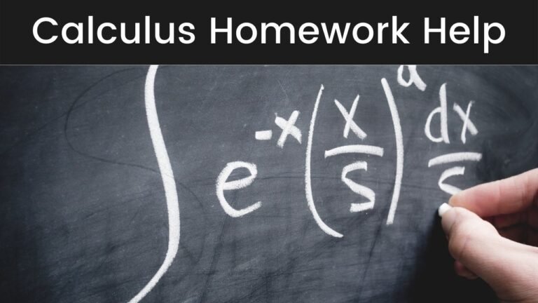 Calculus Homework Help