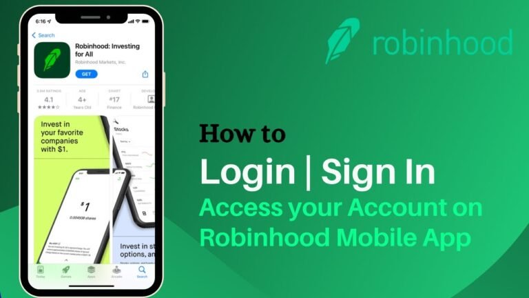 Robinhood Login Page
