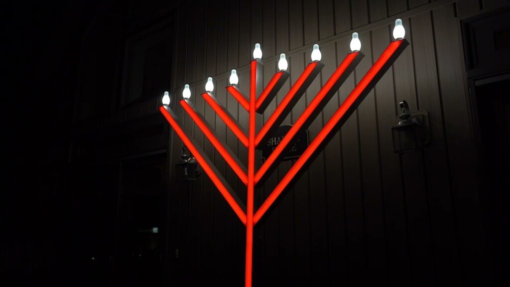 Outdoor Menorah Displays