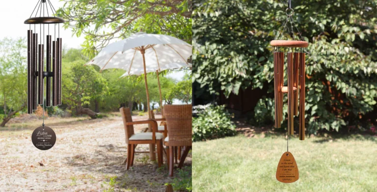 hang memorial wind chimes