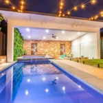 Poolside Artificial Green Walls